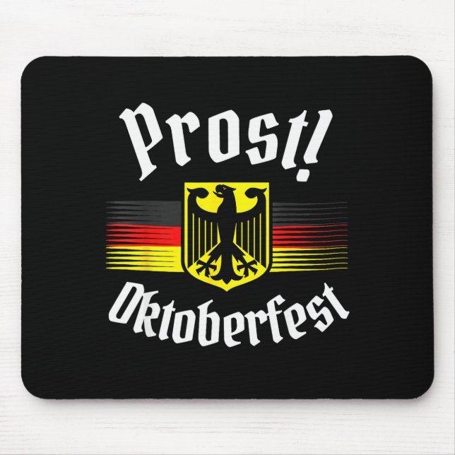 Prost Beer German American Flag Men Mug  Mouse Mat (Front)