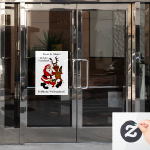 Prost it bags - Merry Christmas! German Text Window Cling