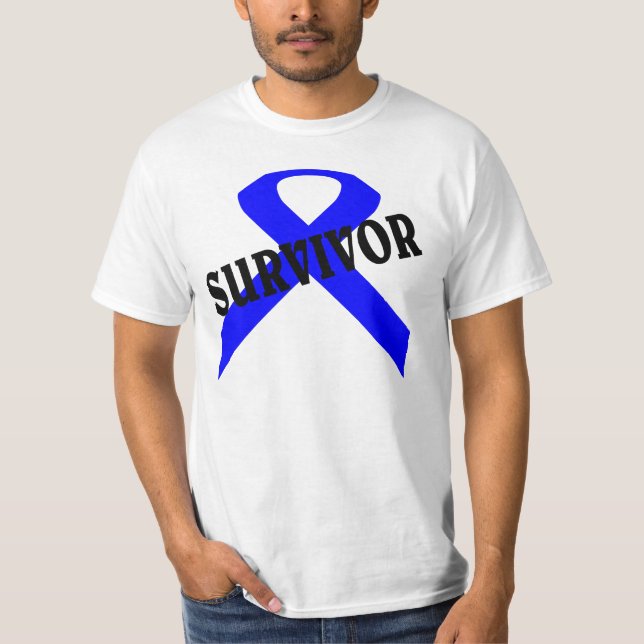 Prostate cancer and child abuse survivor shirt. T-Shirt (Front)