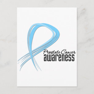 Prostate Cancer Awareness Grunge Postcard