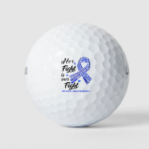 Prostate Cancer Awareness Her Fight is our Fight Golf Balls
