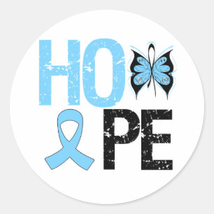 Prostate Cancer Awareness Hope Classic Round Sticker