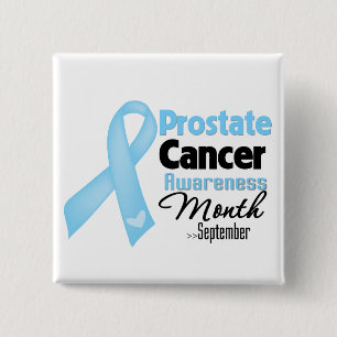 Prostate Cancer Awareness Month 15 Cm Square Badge