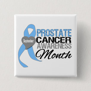 Prostate Cancer Awareness Month Draped Ribbon 2 15 Cm Square Badge