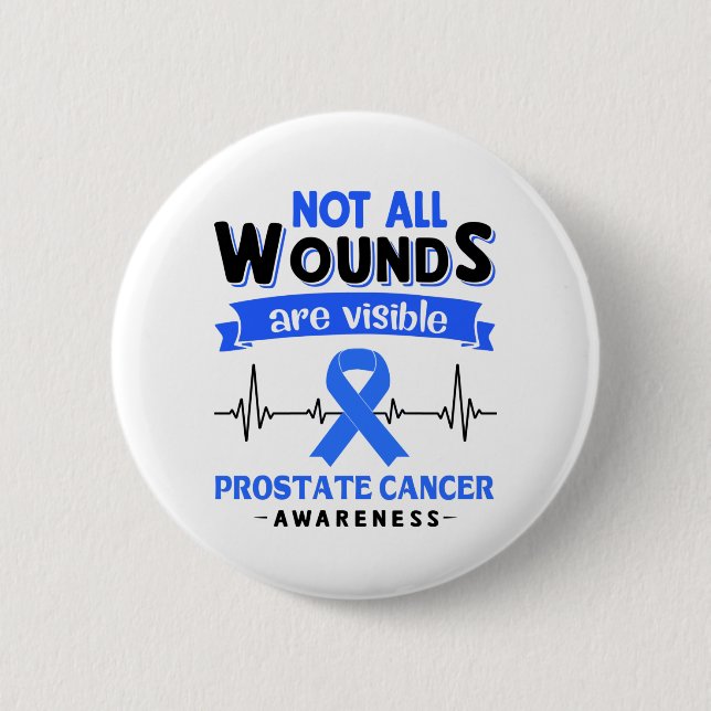 Prostate Cancer Awareness Month Ribbon Gifts 6 Cm Round Badge (Front)