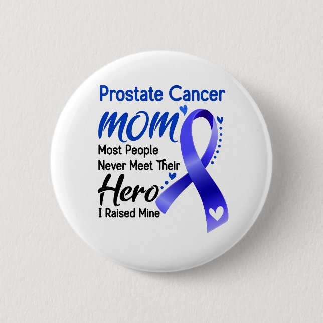Prostate Cancer Awareness Month Ribbon Gifts 6 Cm Round Badge (Front)