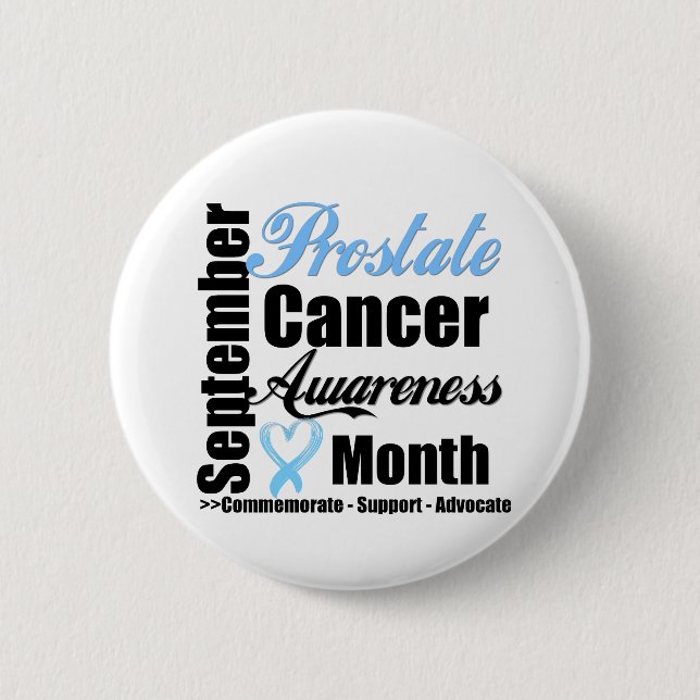 Prostate Cancer Awareness Month v14 6 Cm Round Badge (Front)