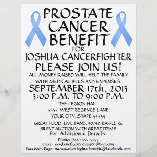 Prostate Cancer Fighter Benefit Flyer