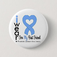 Prostate Cancer Heart Ribbon BEST FRIEND