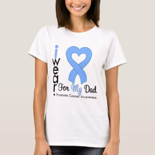 Prostate Cancer Heart Ribbon DAD T-Shirt