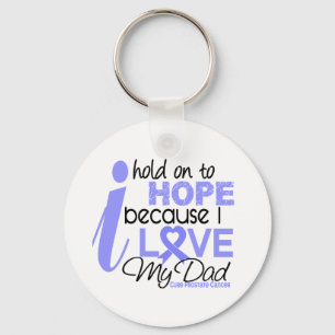 Prostate Cancer Hope for My Dad Key Ring