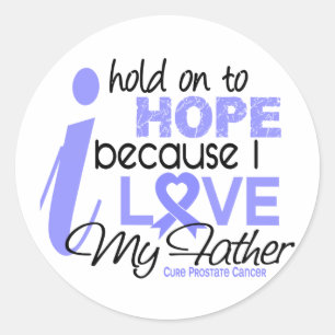 Prostate Cancer Hope for My Father Classic Round Sticker