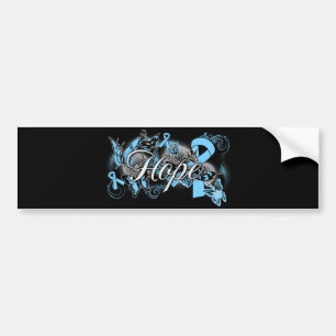 Prostate Cancer Hope Garden Ribbon Bumper Sticker