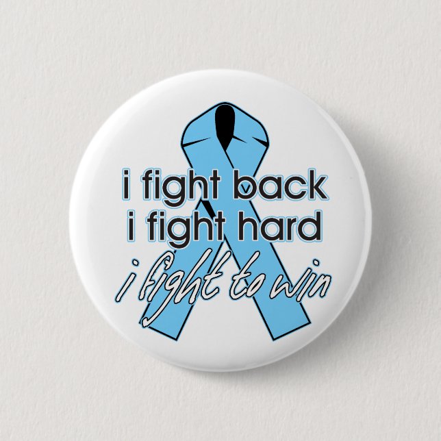 Prostate Cancer I Fight Back 6 Cm Round Badge (Front)