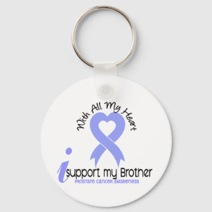 PROSTATE CANCER I Support My Brother Key Ring