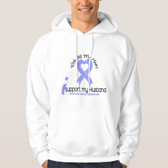 PROSTATE CANCER I Support My Husband Hoodie (Front)