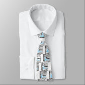 Prostate Cancer Oncologist Collage Tie (Tied)