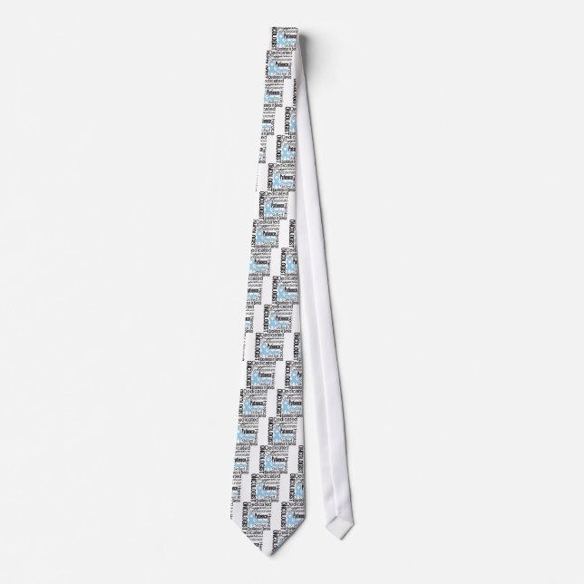 Prostate Cancer Oncologist Collage Tie (Front)