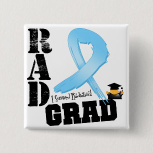 Prostate Cancer Radiation Therapy RAD Grad 15 Cm Square Badge