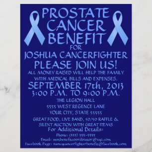 Prostate Cancer Ribbon  Benefit Flyer