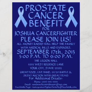 Prostate Cancer Ribbon Benefit Flyer