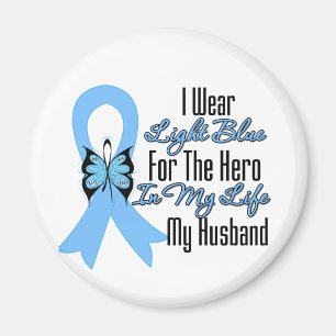 Prostate Cancer Ribbon Hero My Husband Magnet