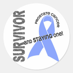Prostate Cancer Survivor 1 Classic Round Sticker