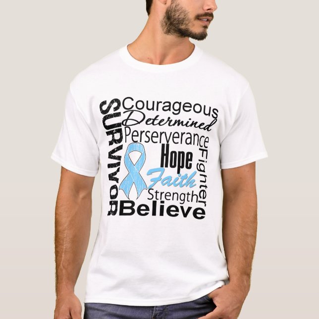Prostate Cancer Survivor Collage T-Shirt (Front)