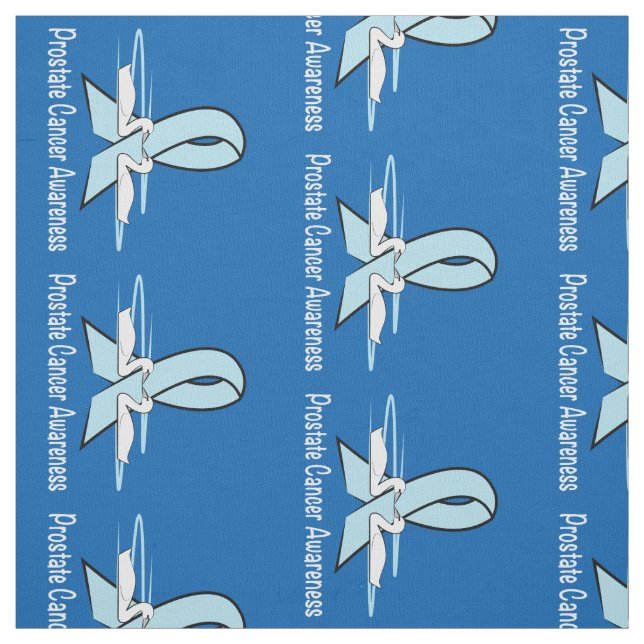 Prostate Cancer Swans 90 Deg Clockwise Fabric (Swatch)