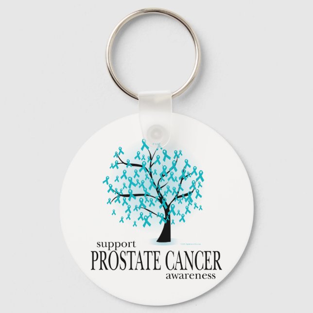 Prostate Cancer Tree Key Ring (Front)