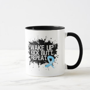 Prostate Cancer Wake Up Kick Butt Repeat Mug
