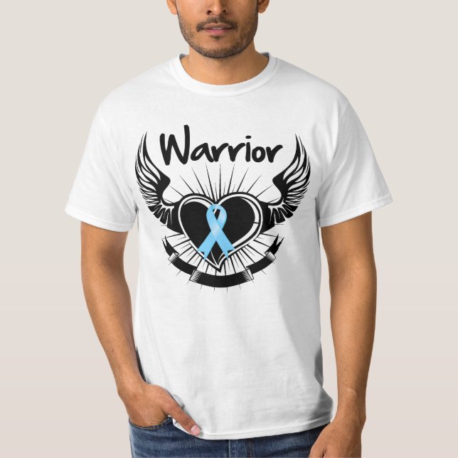 Prostate Cancer Warrior Fighter Wings T-Shirt (Front)
