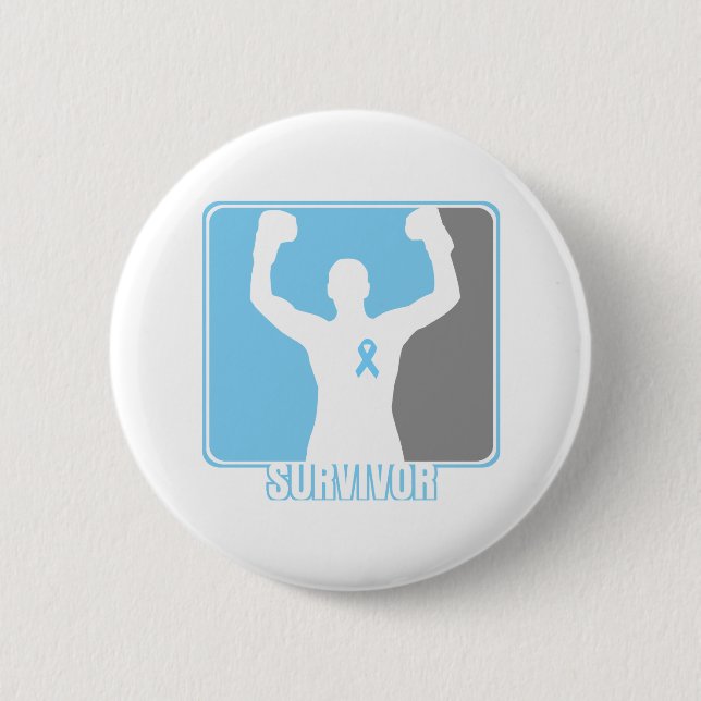 Prostate Cancer Winning Survivor 6 Cm Round Badge (Front)