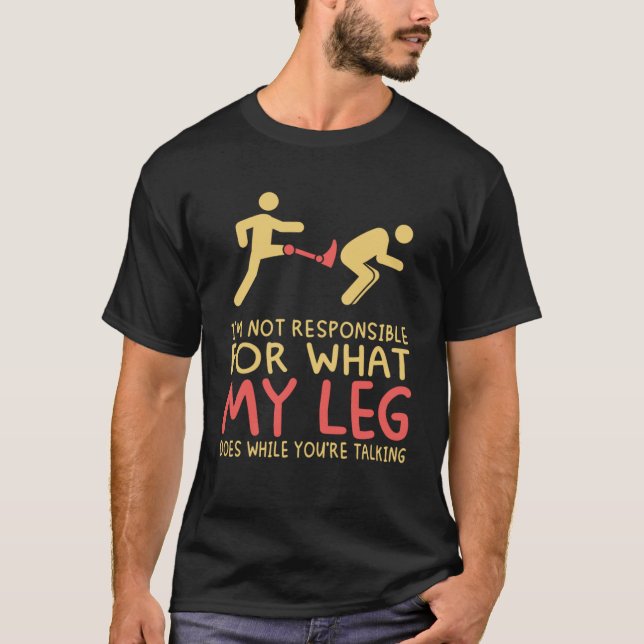 Prosthetic Bionic Leg Amputee T-Shirt (Front)