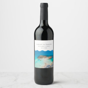 Protaras Beach Cyprus Wine Label