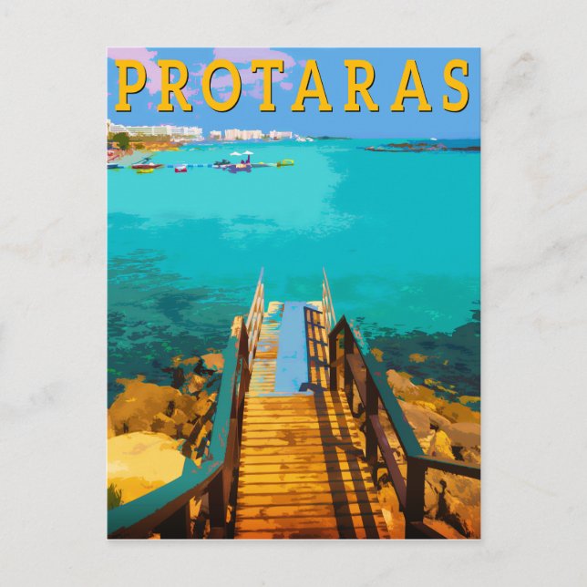 Protaras cyprus - eastern Cyprus Holiday Postcard (Front)