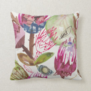 Protea / african pattern / cape town  / fynbos / cushion