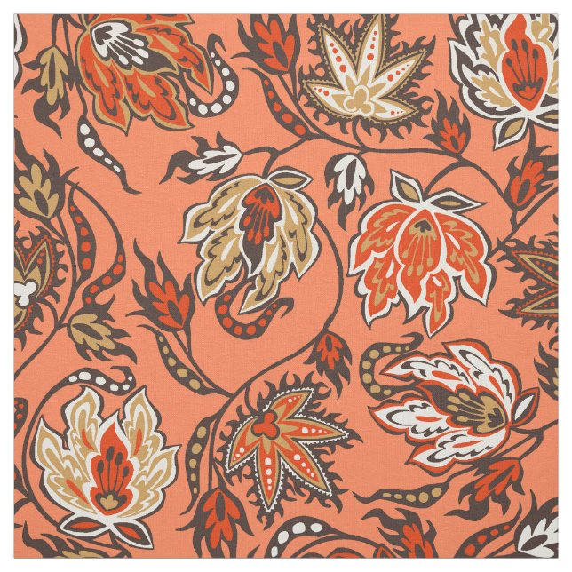 Protea Batik Hawaiian Tropical Floral Fabric (Swatch)