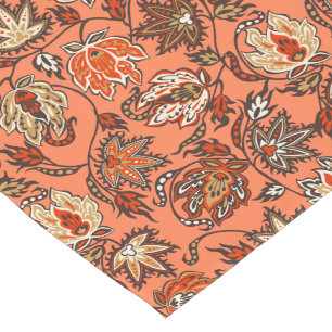 Protea Batik Hawaiian Tropical Floral Short Table Runner