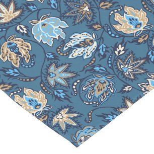 Protea Batik Hawaiian Tropical Floral Short Table Runner