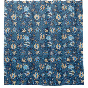 Protea Batik Hawaiian Tropical Floral Shower Curtain