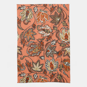 Protea Batik Tropical Flower Kitchen Towel