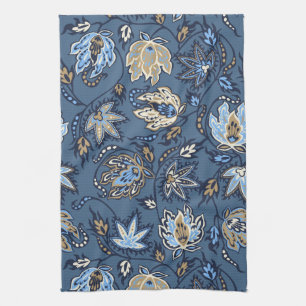 Protea Batik Tropical Flower Kitchen Towel