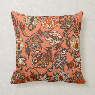 Protea Batik Tropical Flower Square Pillows