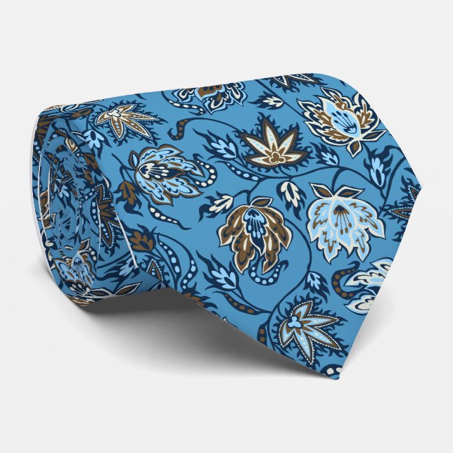 Protea Batik Tropical Print Ties (Rolled)
