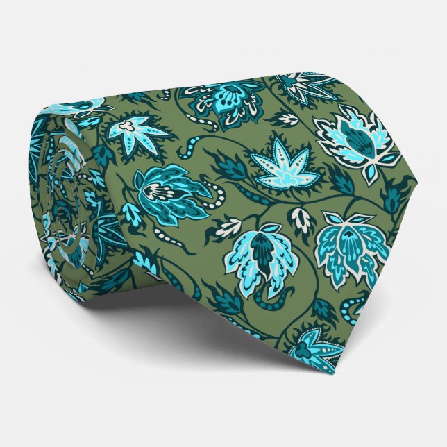 Protea Batik Tropical Two-sided Printed Tie (Rolled)