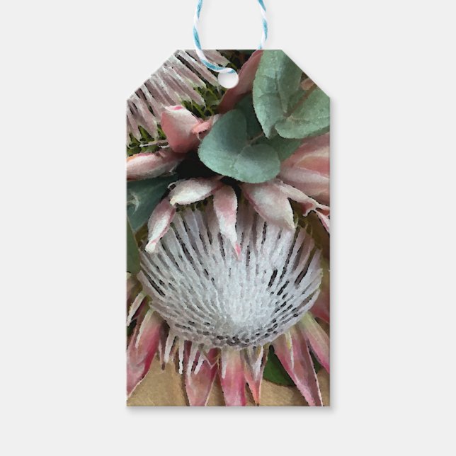 Protea Bouquet II Gift Tags (Front)