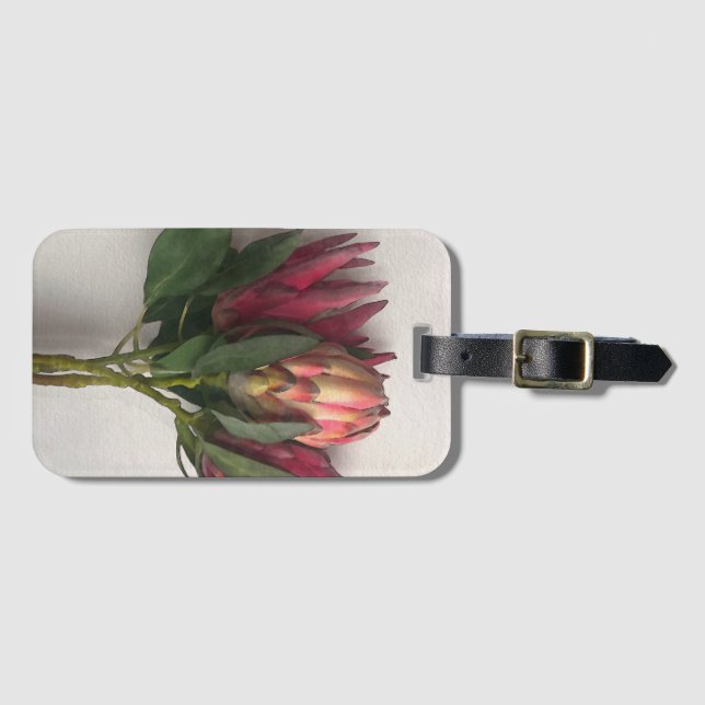 Protea Bouquet Luggage Tag (Front Horizontal)