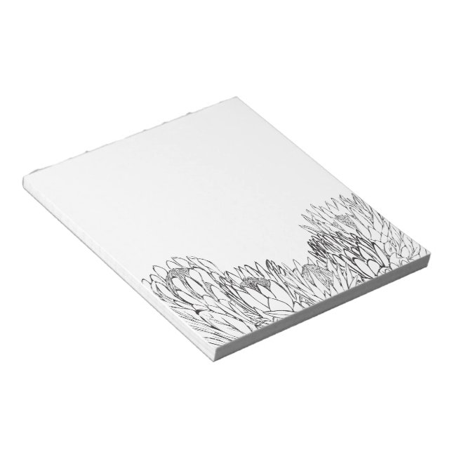 Protea Bouquet Sketch Notepad (Angled)