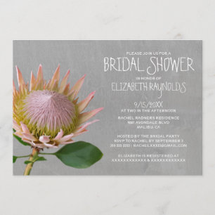 Protea Bridal Shower Invitations